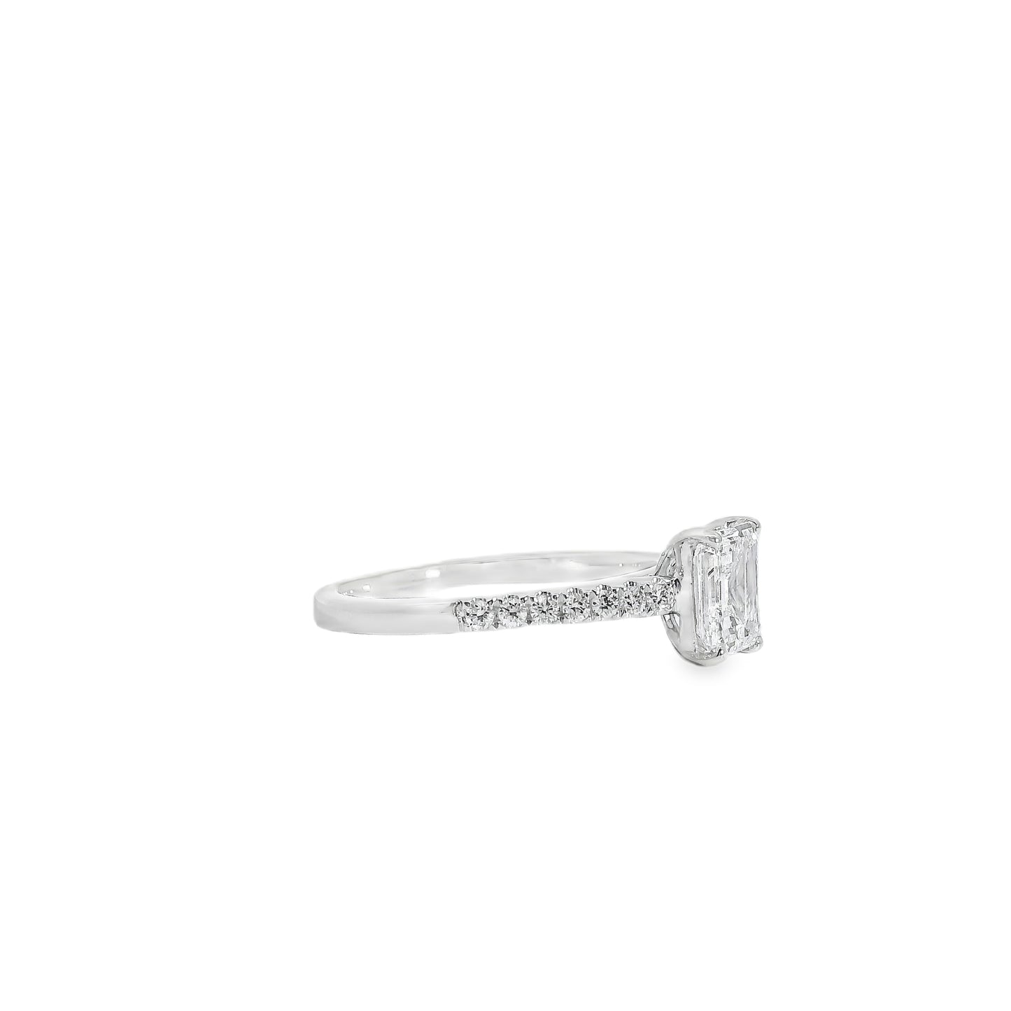 18k White Gold GIA Certified 1.03ct Diamond Engagement Ring