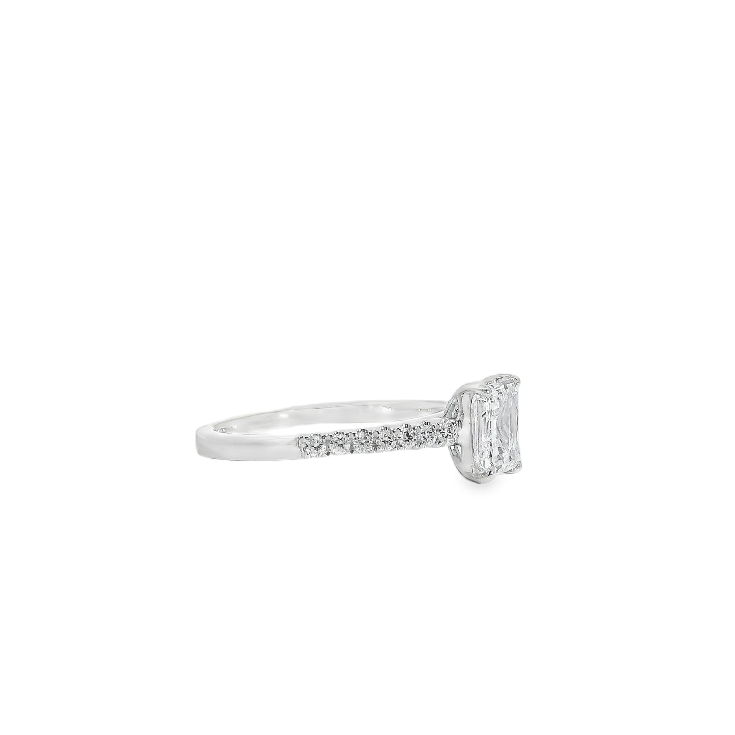 18k White Gold GIA Certified 1.03ct Diamond Engagement Ring