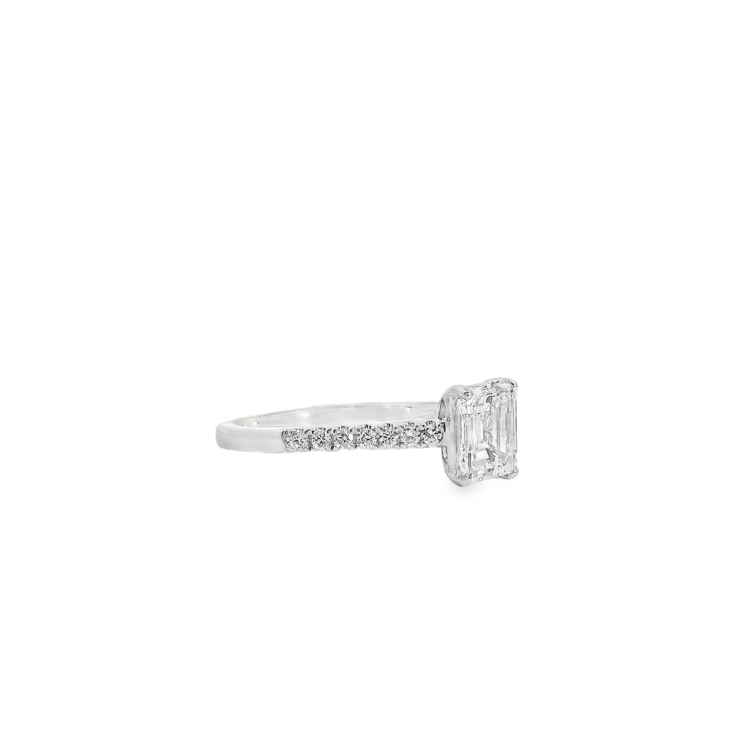 18k White Gold GIA Certified 1.03ct Diamond Engagement Ring