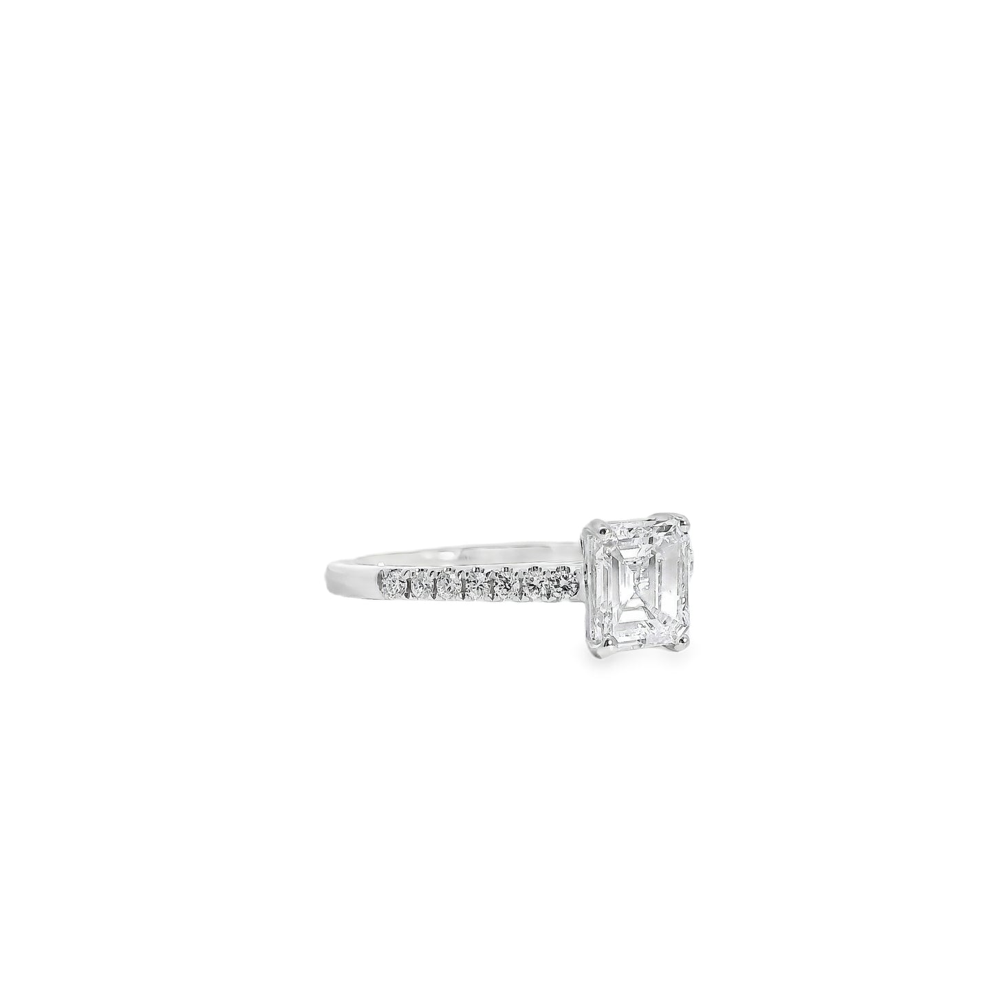 18k White Gold GIA Certified 1.03ct Diamond Engagement Ring
