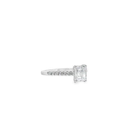 18k White Gold GIA Certified 1.03ct Diamond Engagement Ring
