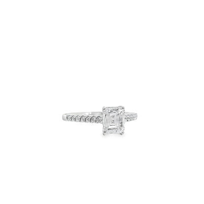 18k White Gold GIA Certified 1.03ct Diamond Engagement Ring