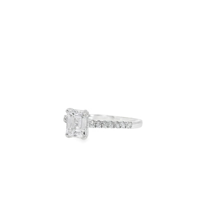 18k White Gold GIA Certified 1.03ct Diamond Engagement Ring