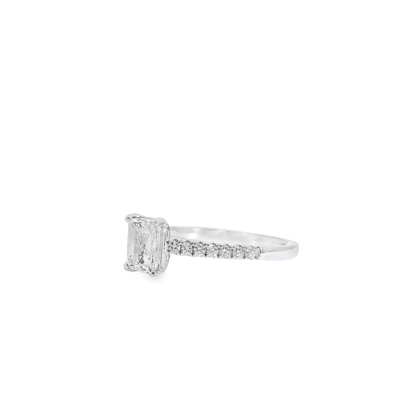 18k White Gold GIA Certified 1.03ct Diamond Engagement Ring