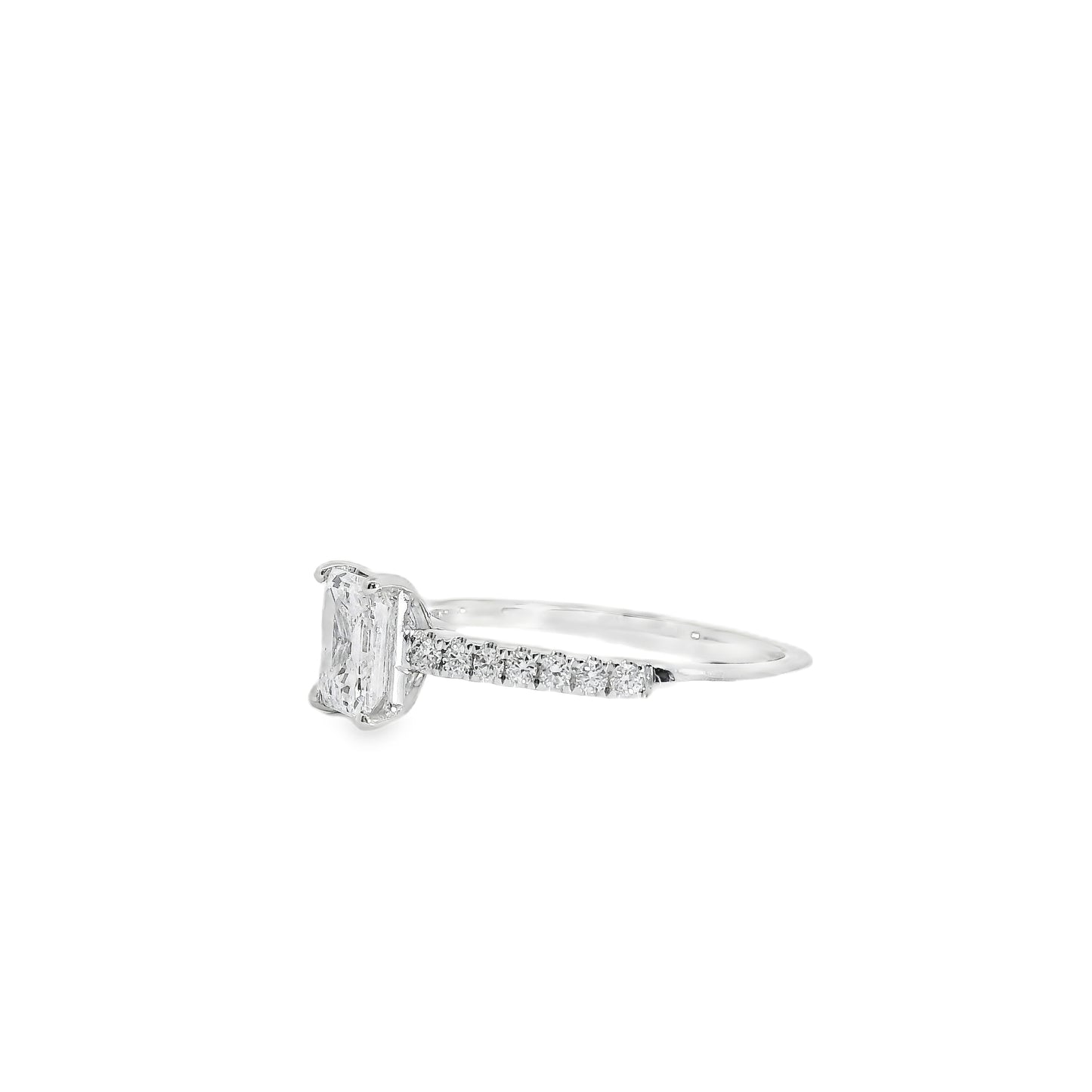 18k White Gold GIA Certified 1.03ct Diamond Engagement Ring