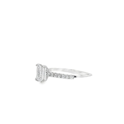18k White Gold GIA Certified 1.03ct Diamond Engagement Ring