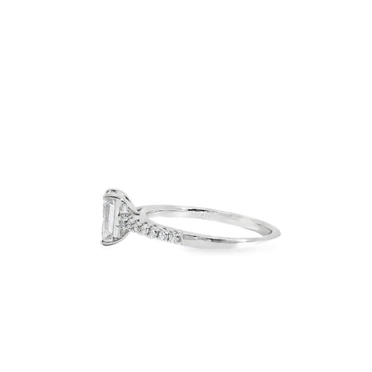 18k White Gold GIA Certified 1.03ct Diamond Engagement Ring