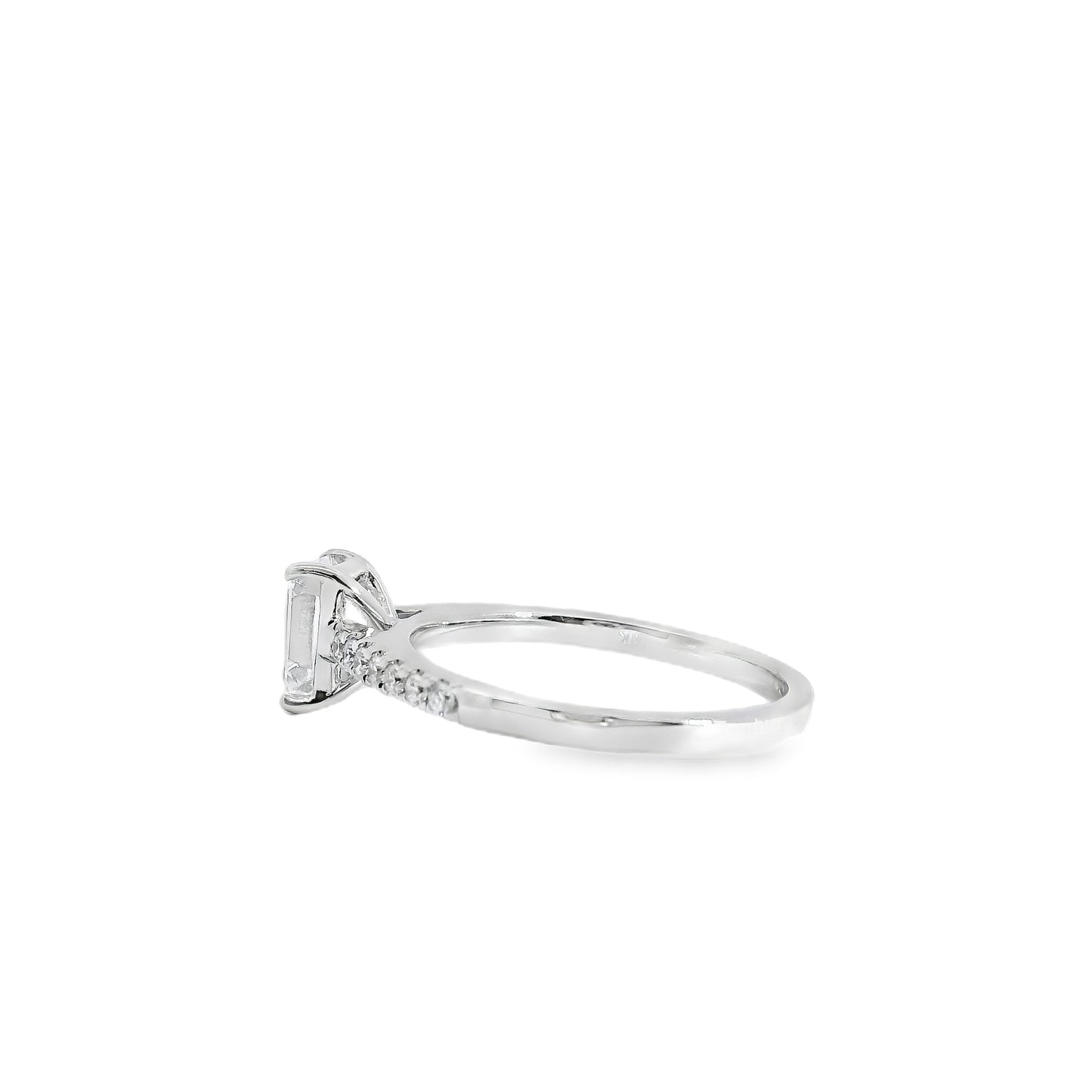18k White Gold GIA Certified 1.03ct Diamond Engagement Ring