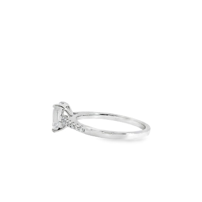 18k White Gold GIA Certified 1.03ct Diamond Engagement Ring