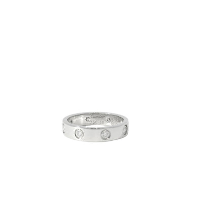 Cartier 18k White Gold Diamond Love Ring