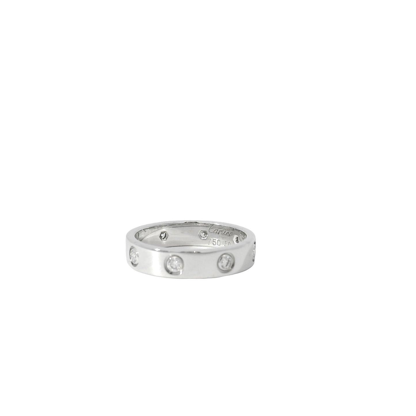 Cartier 18k White Gold Diamond Love Ring