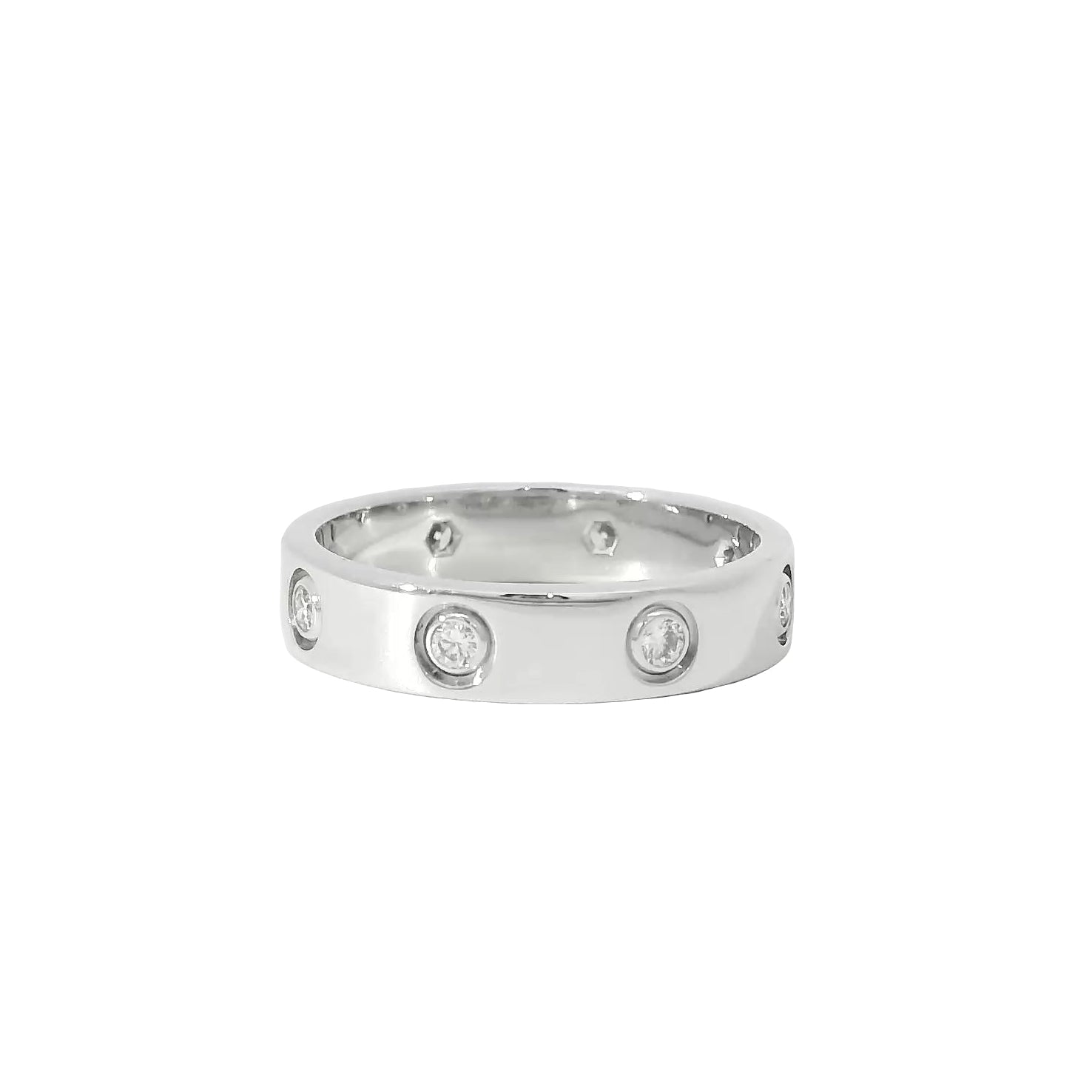 Cartier 18k White Gold Diamond Love Ring