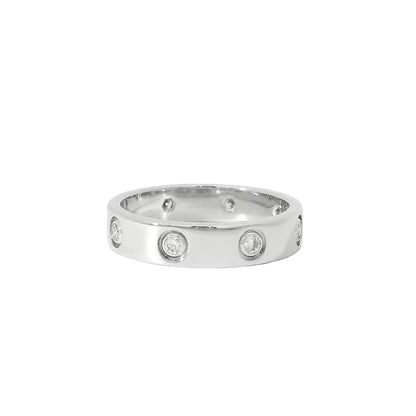 Cartier 18k White Gold Diamond Love Ring