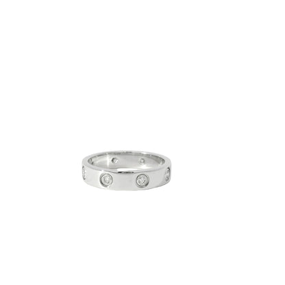 Cartier 18k White Gold Diamond Love Ring
