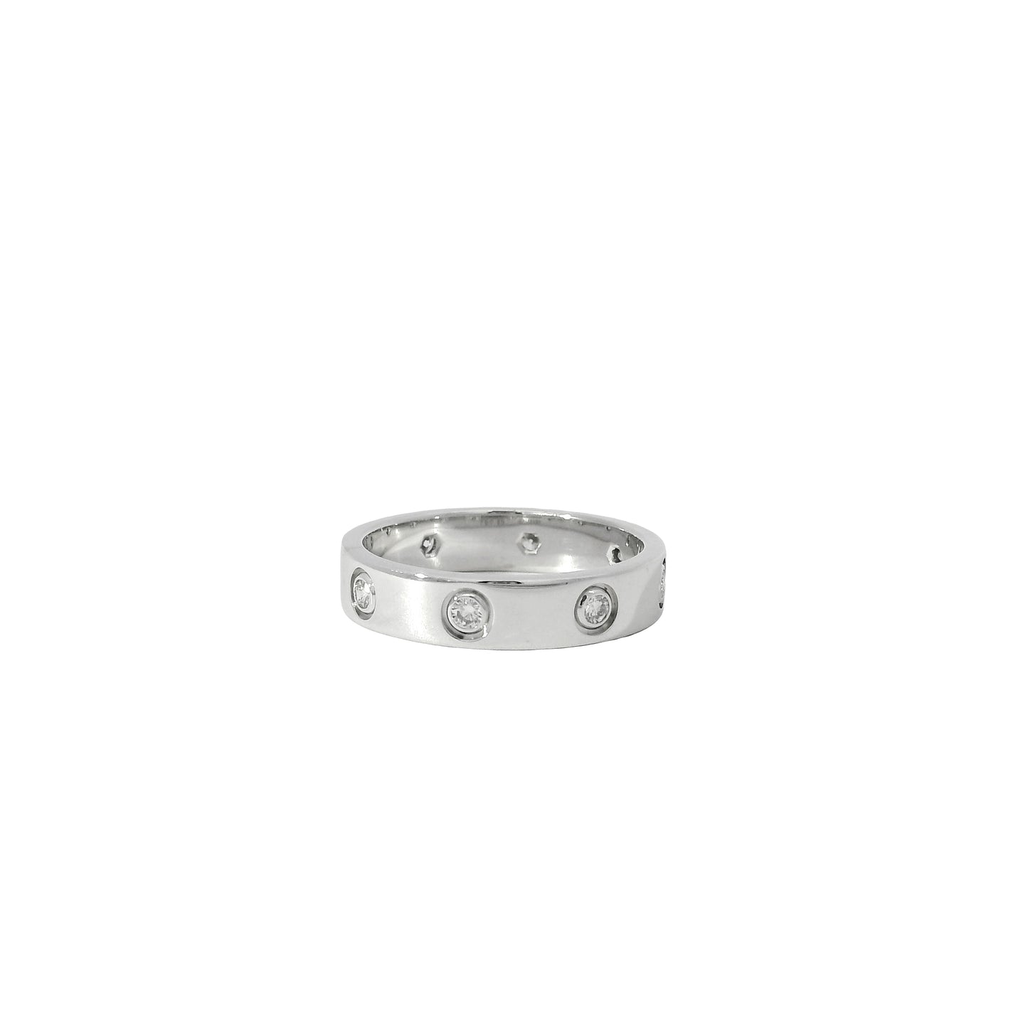 Cartier 18k White Gold Diamond Love Ring