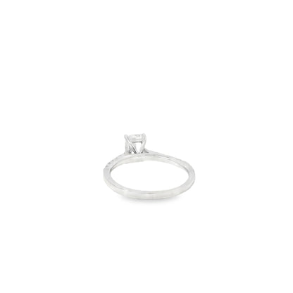 18k White Gold GIA Certified 1.00ct Radiant Cut Diamond Engagement Ring
