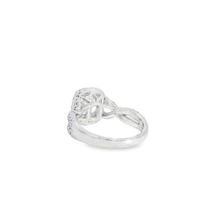 18k White Gold GIA Certified 1.01ct Diamond Engagement Ring