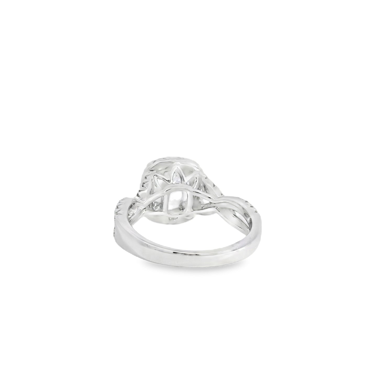 18k White Gold GIA Certified 1.01ct Diamond Engagement Ring
