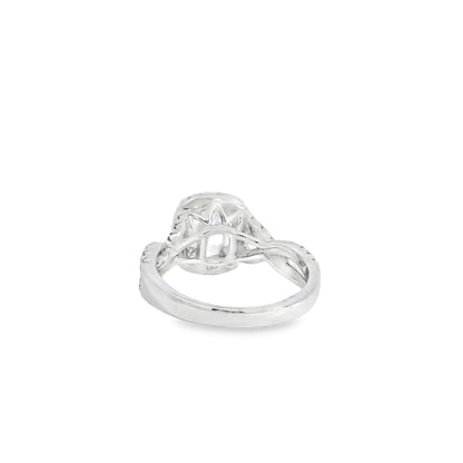 18k White Gold GIA Certified 1.01ct Diamond Engagement Ring