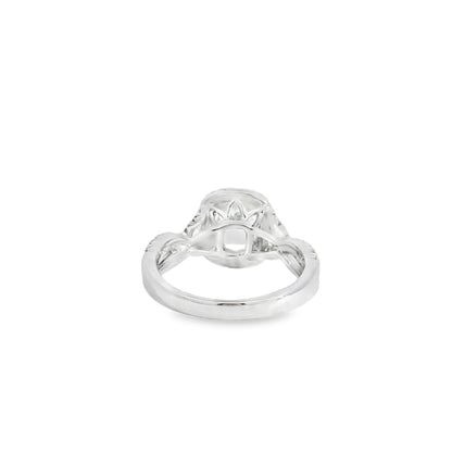 18k White Gold GIA Certified 1.01ct Diamond Engagement Ring