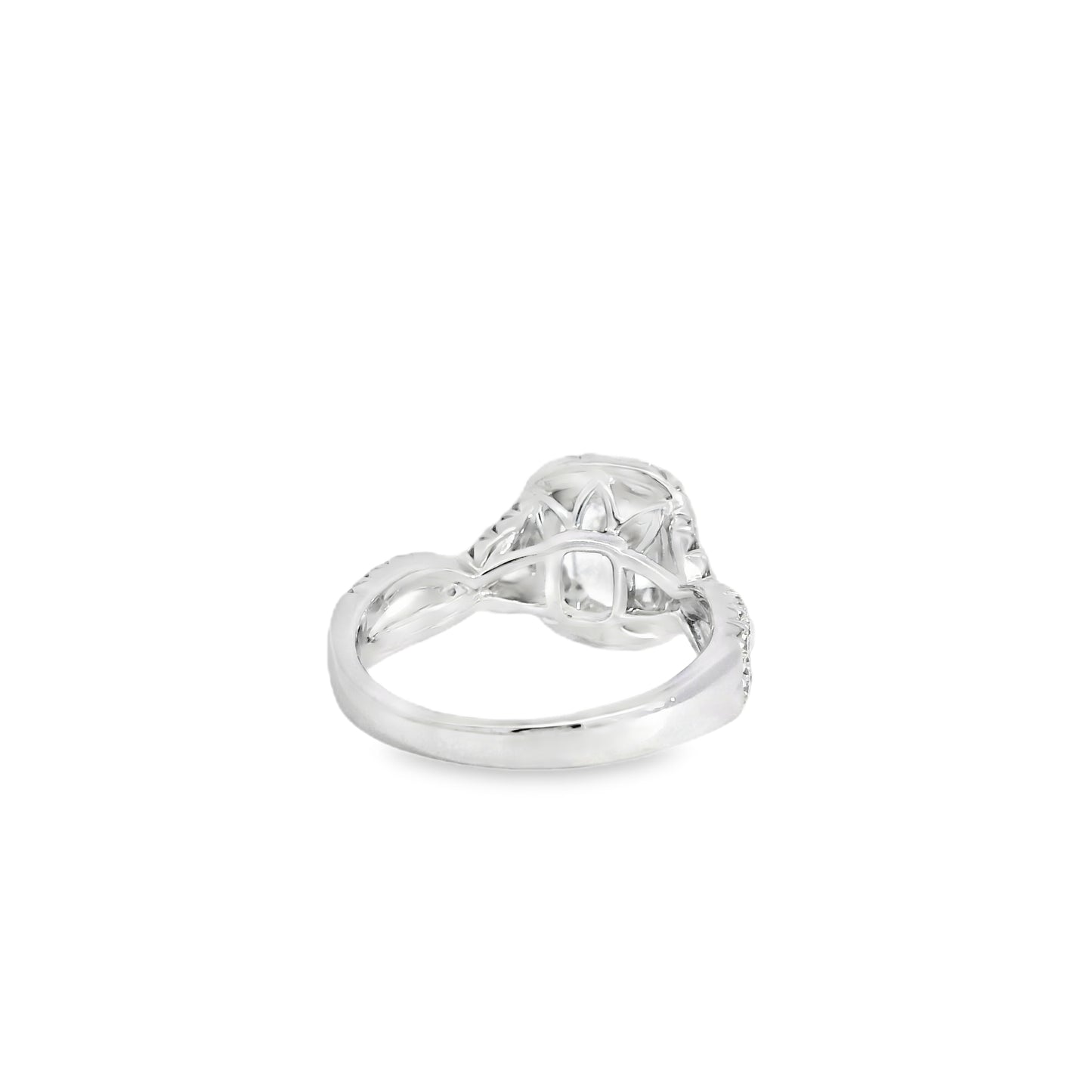 18k White Gold GIA Certified 1.01ct Diamond Engagement Ring
