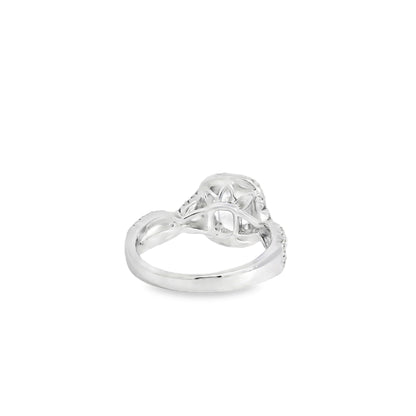 18k White Gold GIA Certified 1.01ct Diamond Engagement Ring