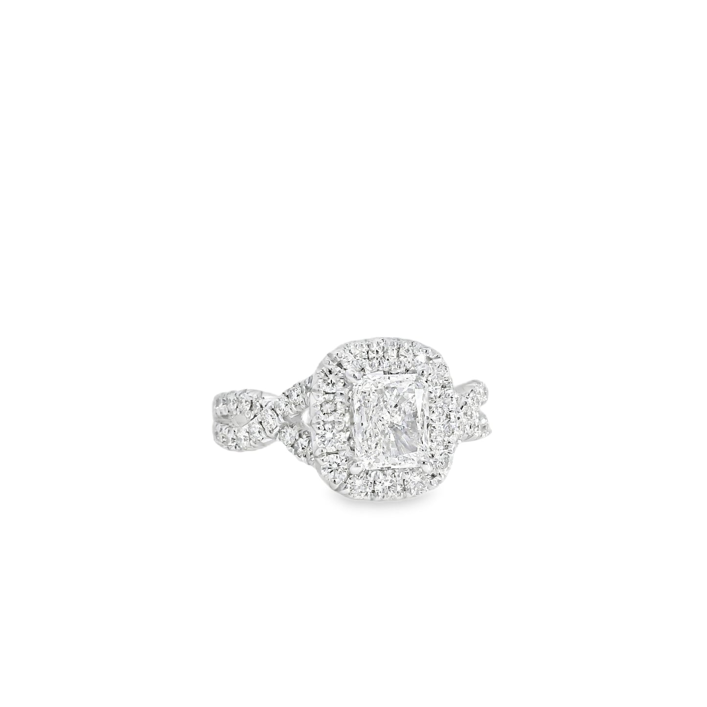 18k White Gold GIA Certified 1.01ct Diamond Engagement Ring