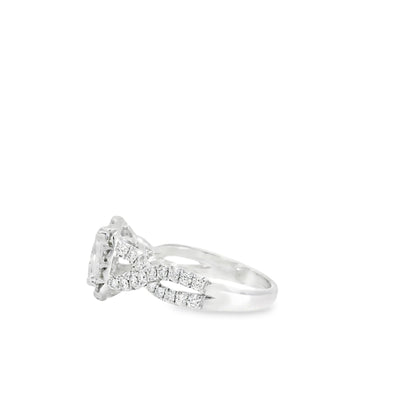 18k White Gold GIA Certified 1.01ct Diamond Engagement Ring