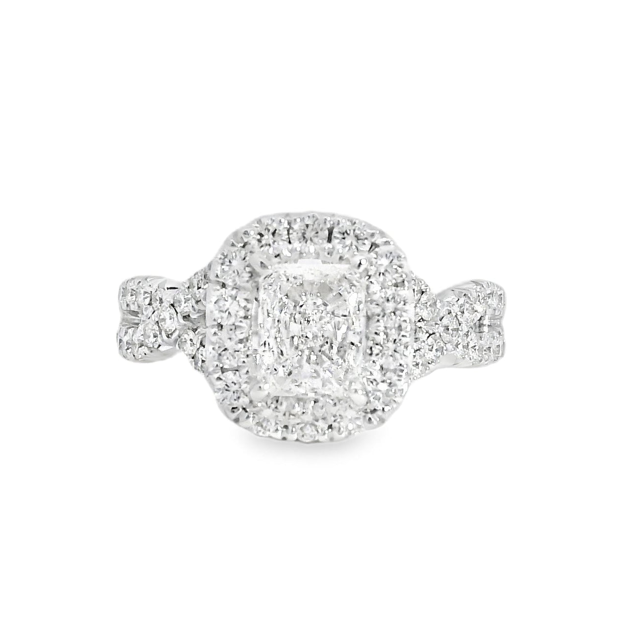 18k White Gold GIA Certified 1.01ct Diamond Engagement Ring