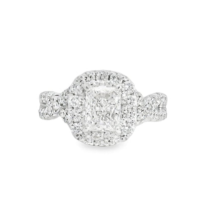 18k White Gold GIA Certified 1.01ct Diamond Engagement Ring