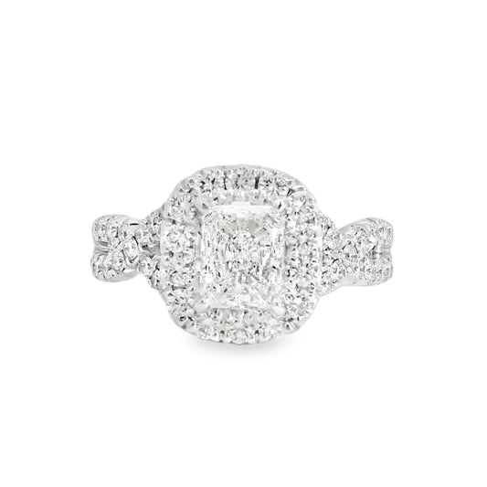 18k White Gold GIA Certified 1.01ct Diamond Engagement Ring