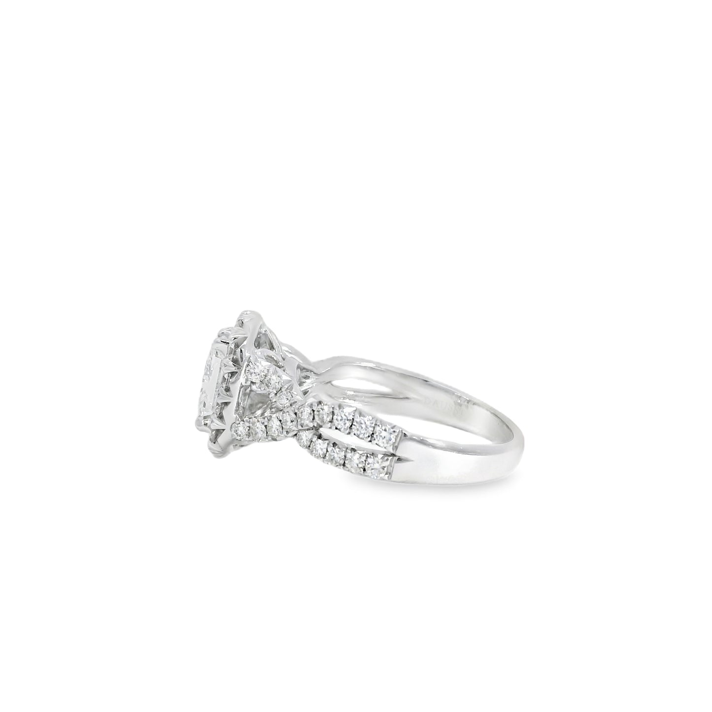 18k White Gold GIA Certified 1.01ct Diamond Engagement Ring