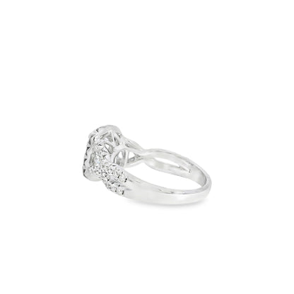 18k White Gold GIA Certified 1.01ct Diamond Engagement Ring