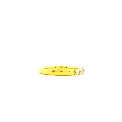 Gabriel & Co. 1.03ctw 14K Yellow Gold Shared Prong Diamond Wedding Band