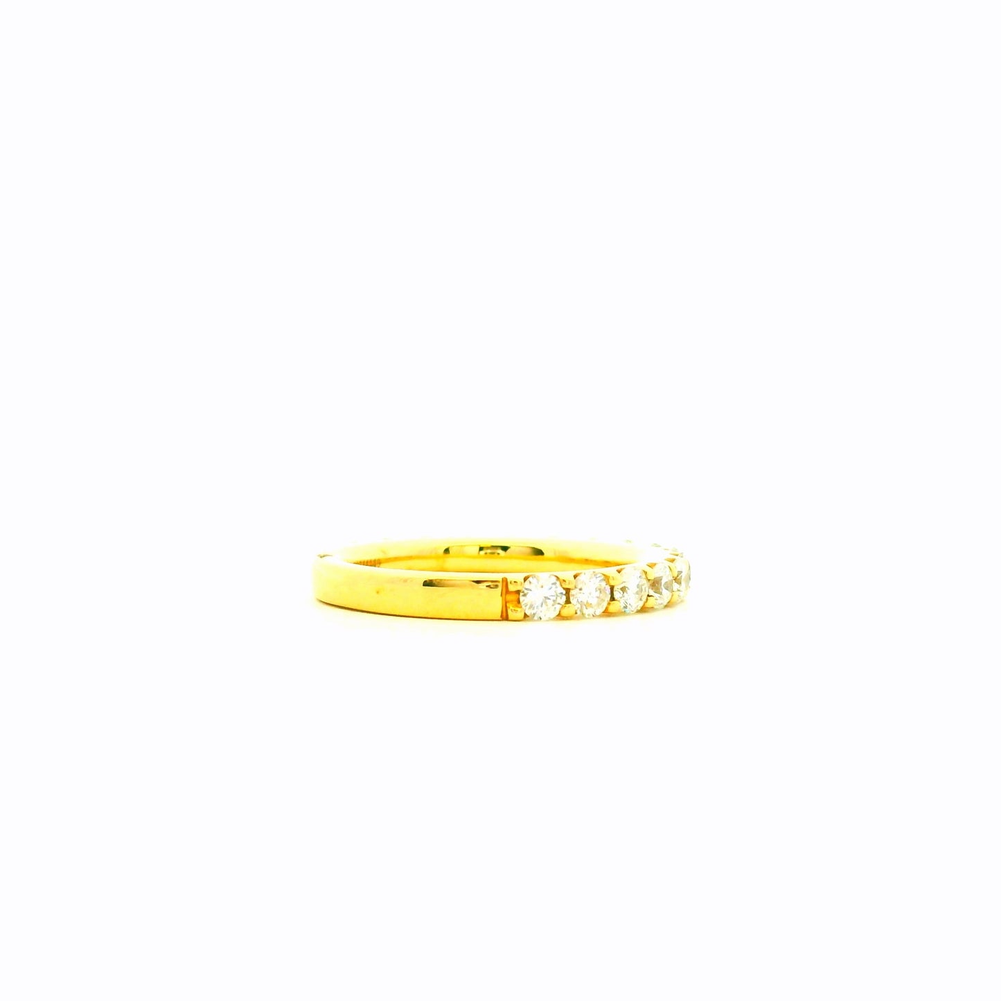 Gabriel & Co. 1.03ctw 14K Yellow Gold Shared Prong Diamond Wedding Band