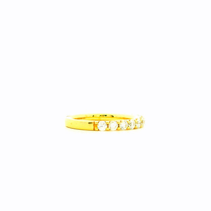 Gabriel & Co. 1.03ctw 14K Yellow Gold Shared Prong Diamond Wedding Band