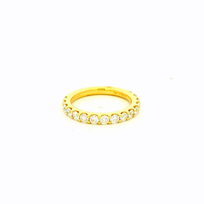 Gabriel & Co. 1.03ctw 14K Yellow Gold Shared Prong Diamond Wedding Band
