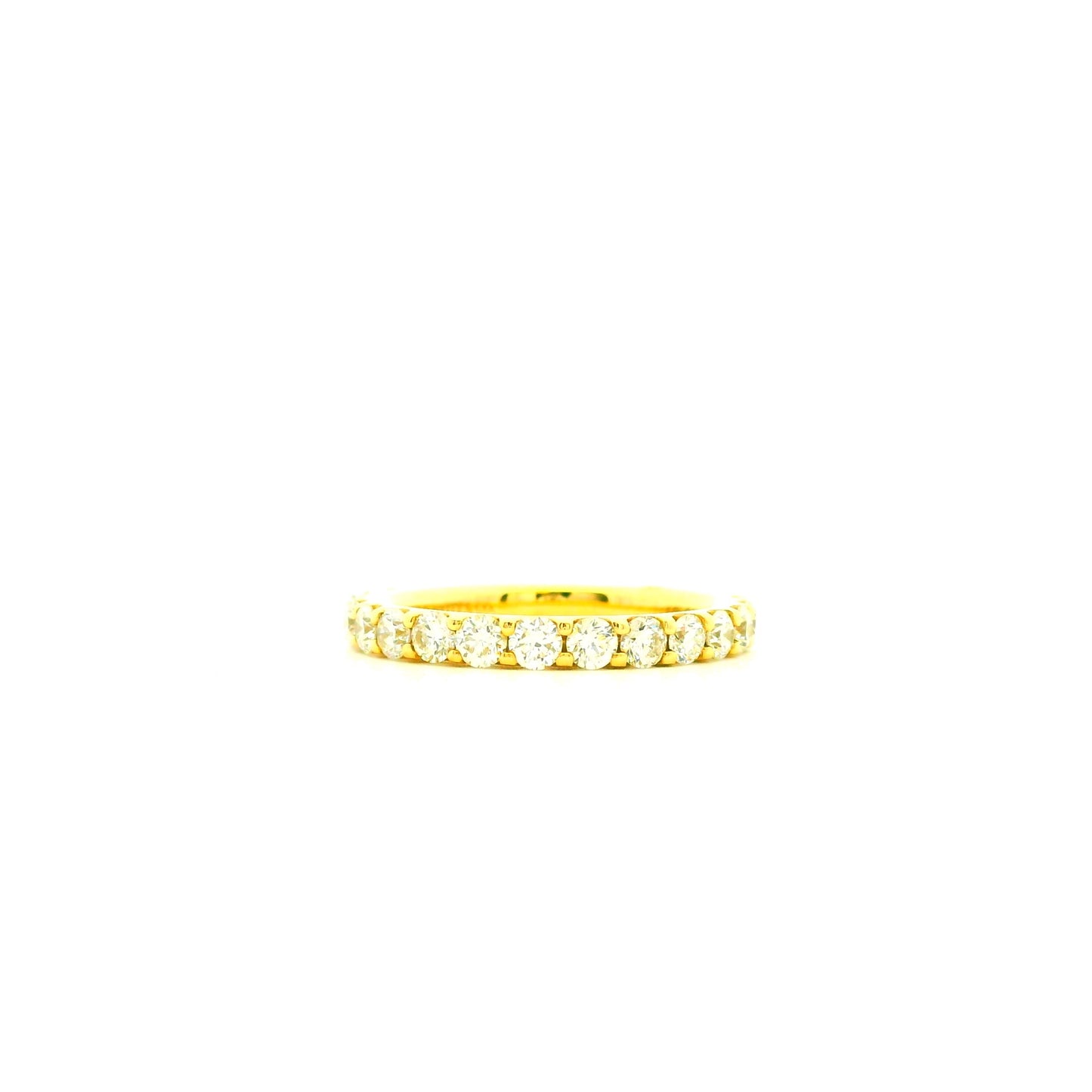 Gabriel & Co. 1.03ctw 14K Yellow Gold Shared Prong Diamond Wedding Band