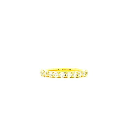 Gabriel & Co. 1.03ctw 14K Yellow Gold Shared Prong Diamond Wedding Band