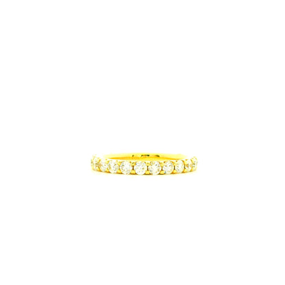 Gabriel & Co. 1.03ctw 14K Yellow Gold Shared Prong Diamond Wedding Band