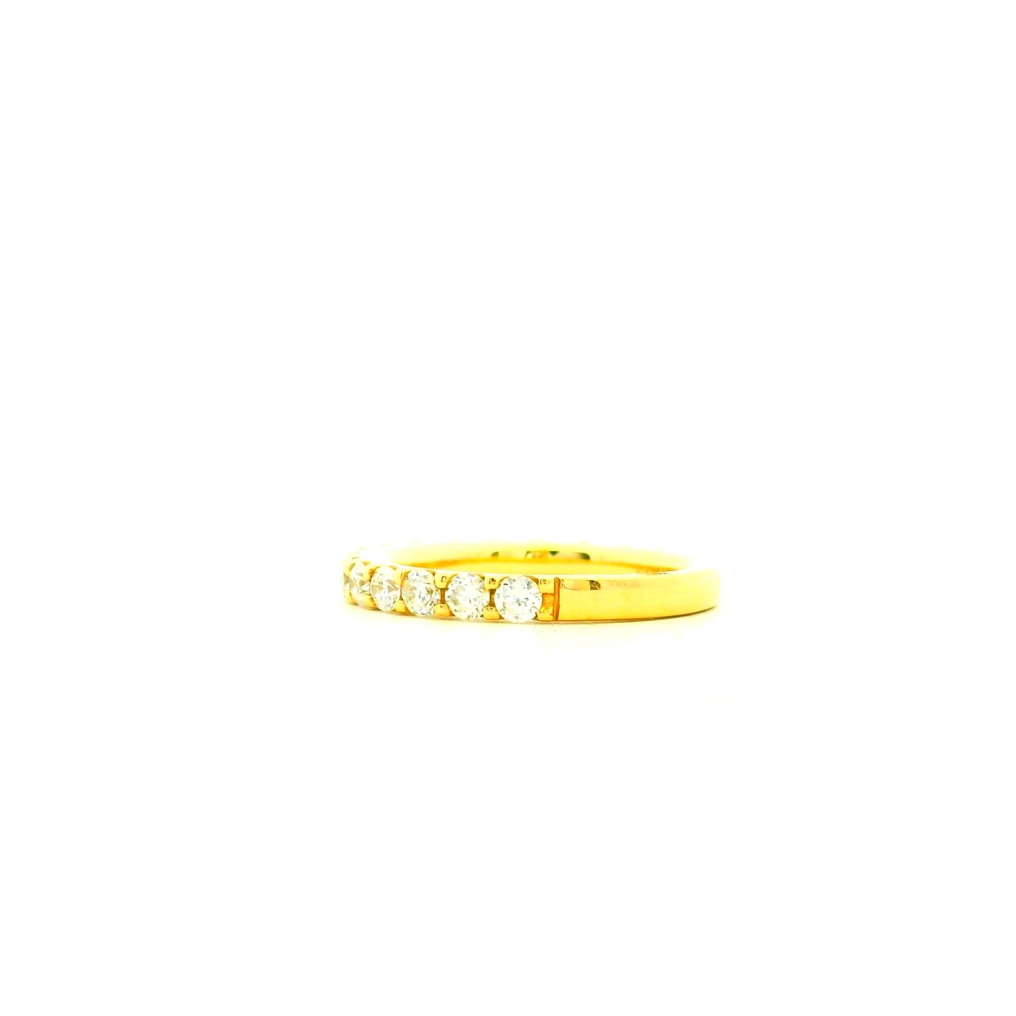 Gabriel & Co. 1.03ctw 14K Yellow Gold Shared Prong Diamond Wedding Band