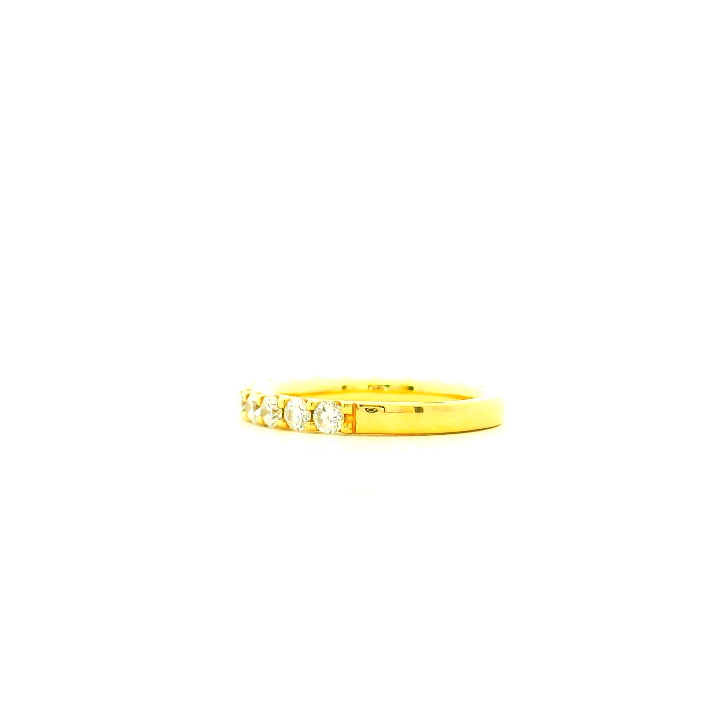 Gabriel & Co. 1.03ctw 14K Yellow Gold Shared Prong Diamond Wedding Band