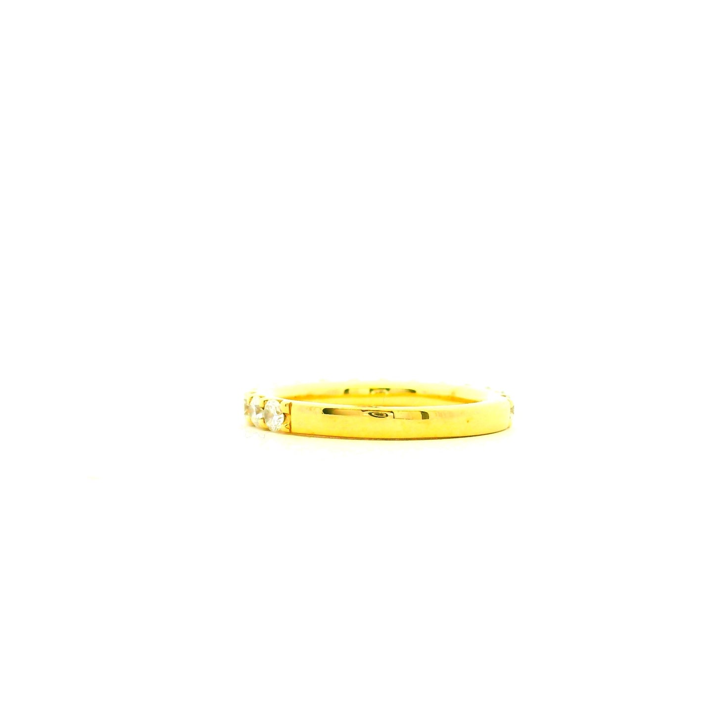 Gabriel & Co. 1.03ctw 14K Yellow Gold Shared Prong Diamond Wedding Band