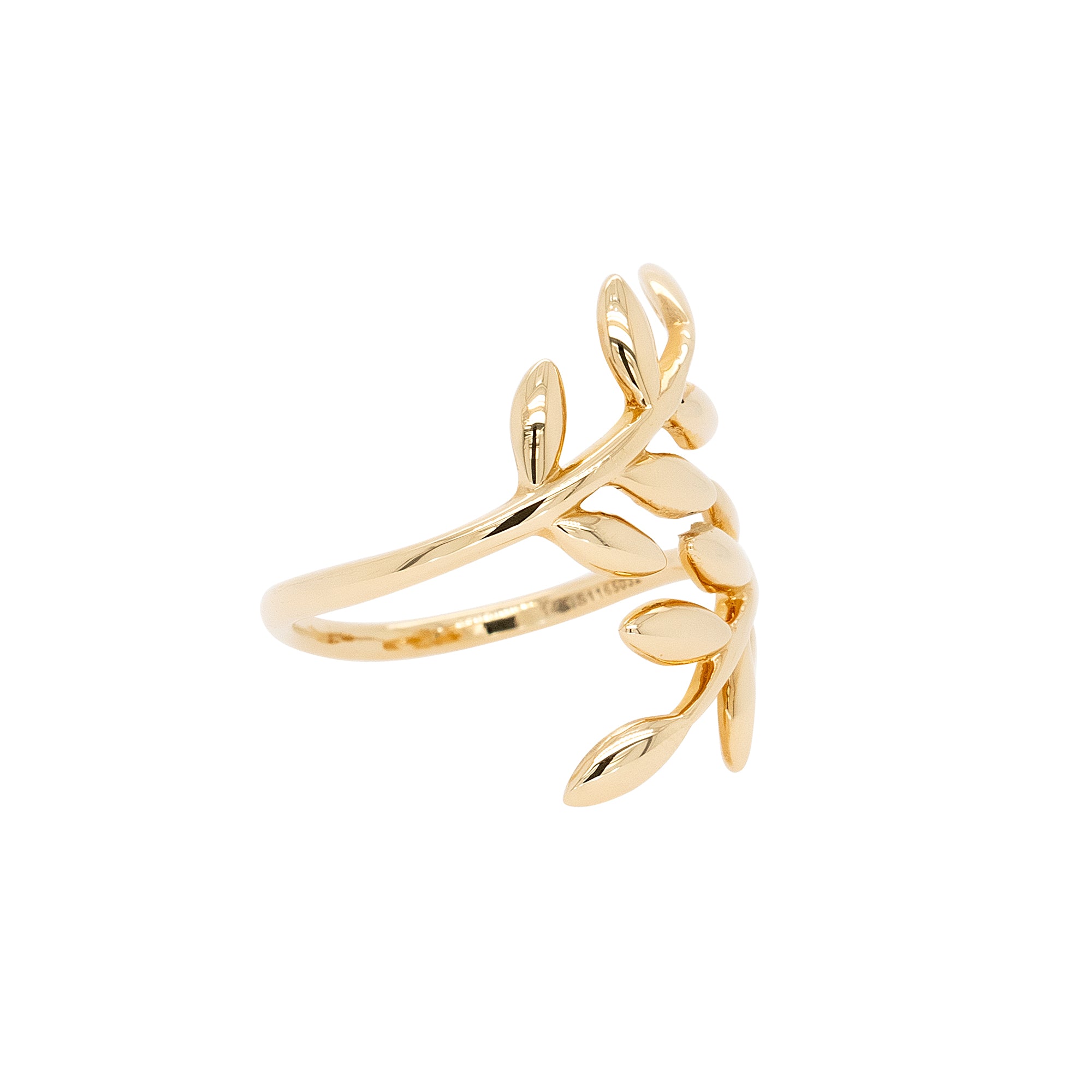 Gabriel & Co. 14k Yellow Gold Olive Leaf Bypass Ring