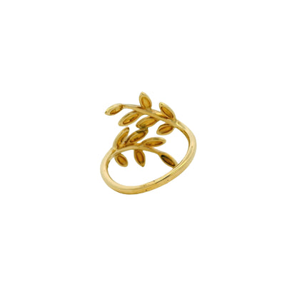 Gabriel & Co. 14k Yellow Gold Olive Leaf Bypass Ring