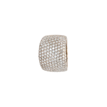 18k White Gold 2.35ctw Round Brilliant Natural Diamond Pave Ring