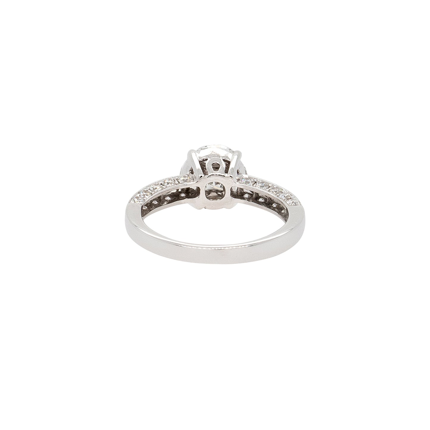 18k White Gold 0.58ct Marquise and Princess Cut Natural Diamond Engagement Ring