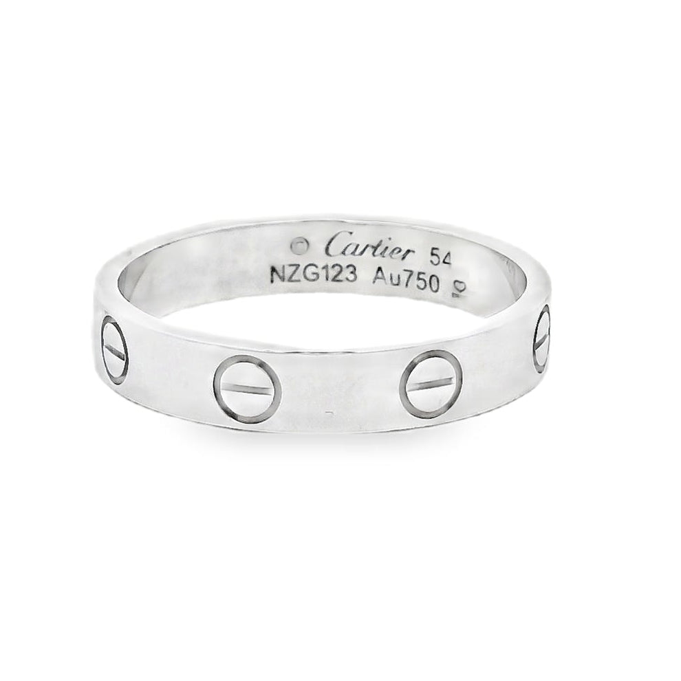 Cartier 18k white gold love ring