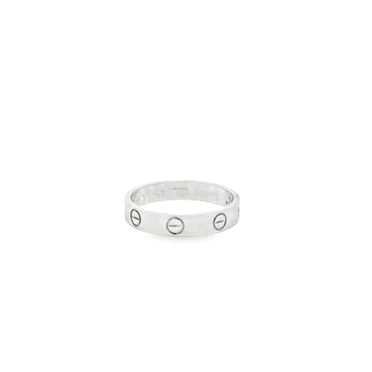 Cartier 18k white gold love ring