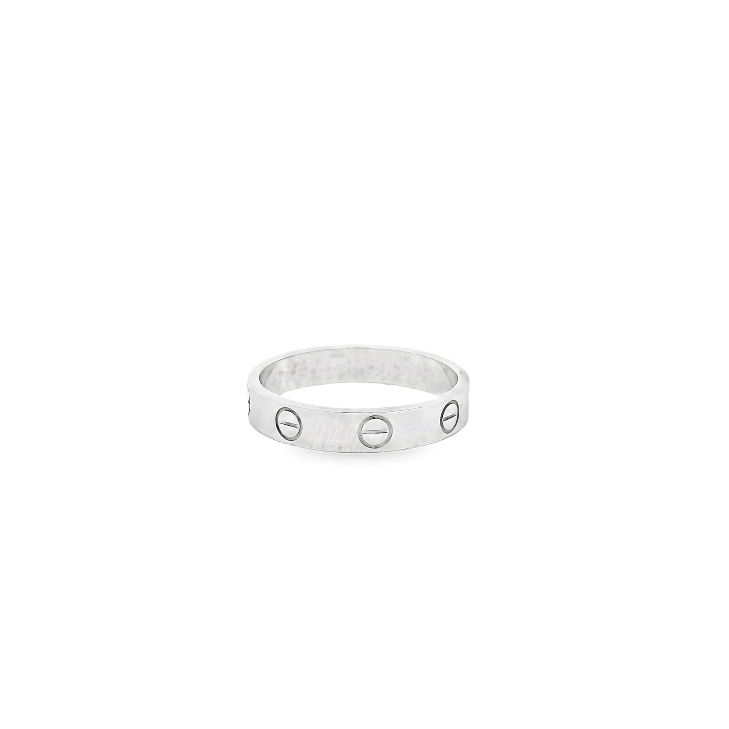 Cartier 18k white gold love ring
